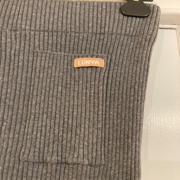 Lunya Women’s Cottonsilk Ribbed Legging Restful Gray Heather Size M EUC - Picture 7 of 14